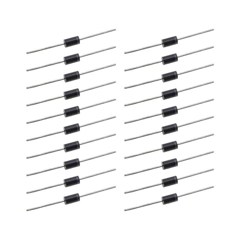 ECSiNG 20x Diode de Redressement SR5100 5A 100V Diode de Panneau Solaire à Faible Fuite Inverse Haute Efficacité pour Télévision