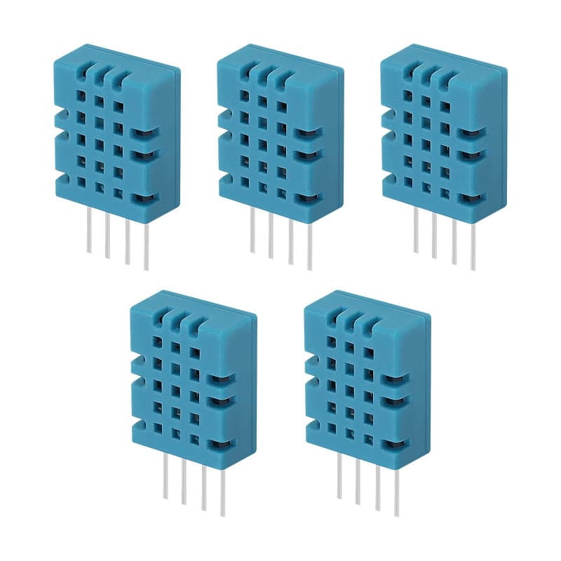 ECSiNG 5pcs Capteurs D-HT11 16x12.6x6mm Capteur d'humidité de Température D-HT11 pour Microcontrôleurs 5V 3.3V Compatible avec A