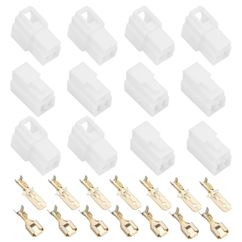 ECSiNG 10 Jeux de Connecteurs de Fil électrique Automobile à 3 Broches Mâle Et Femelle Kits Prise Borne de Câble pour Moto Vélo