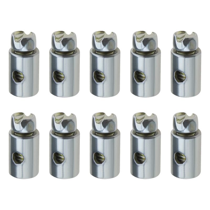 SG Store Lot de 5 butées de câble d'accélérateur - Extrémités de câble de Frein - Corps Rond - Diamètre du Trou du Fil : 2 mm -