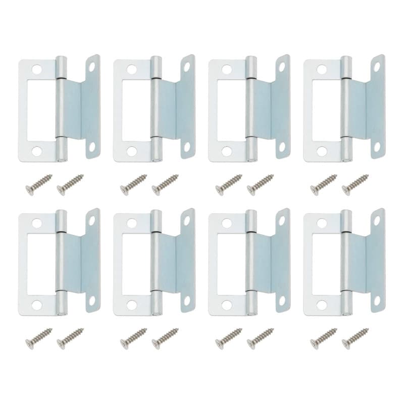 SG Store Lot de 8 charnières mécaniques à manivelle de 50 mm pour porte de placard de 15 à 19 mm pour porte de placard, camping-