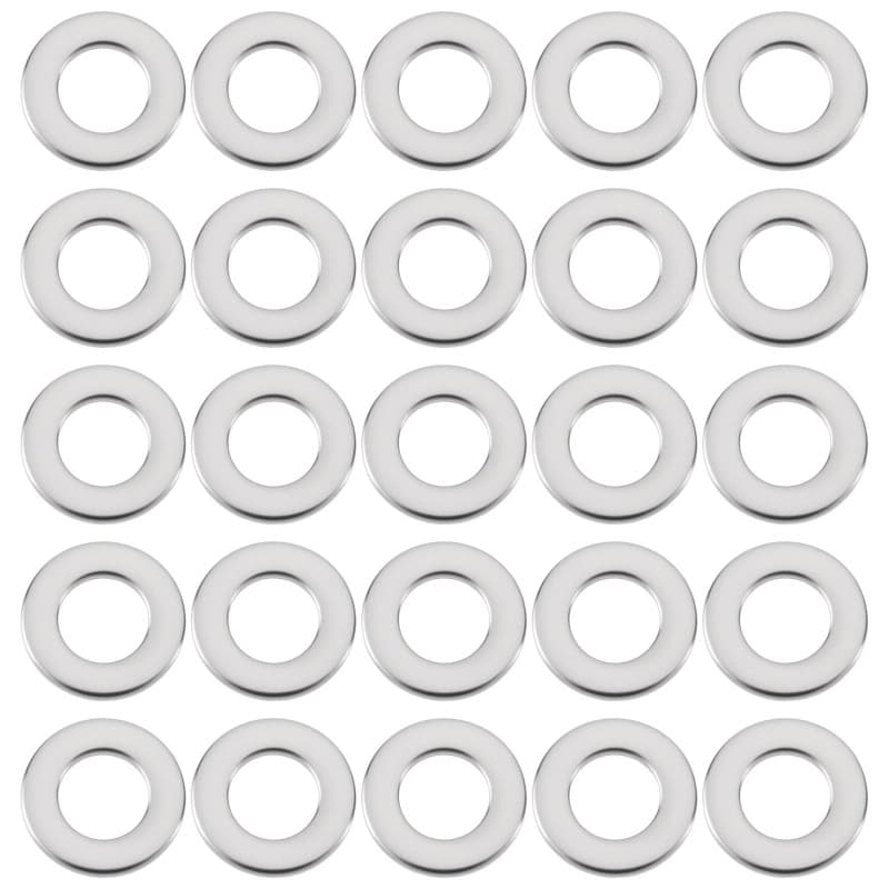 Briny River 200pcs Rondelles Plates en Acier Inoxydable M8 8x12x0,2 Mm pour Télécommandes Voitures Motos Meubles