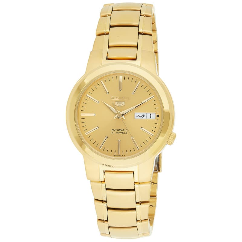 Seiko Hommes Analogique Automatique Japonais Montre avec Bracelet en Acier Inoxydable SNKA10