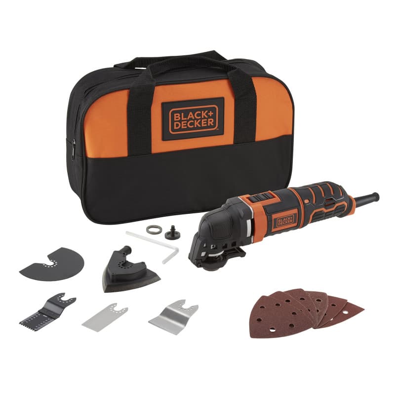 BLACK+DECKER MT300SA2 Outil multifonction 300W, 300 W, 230 V, Orange/Noir