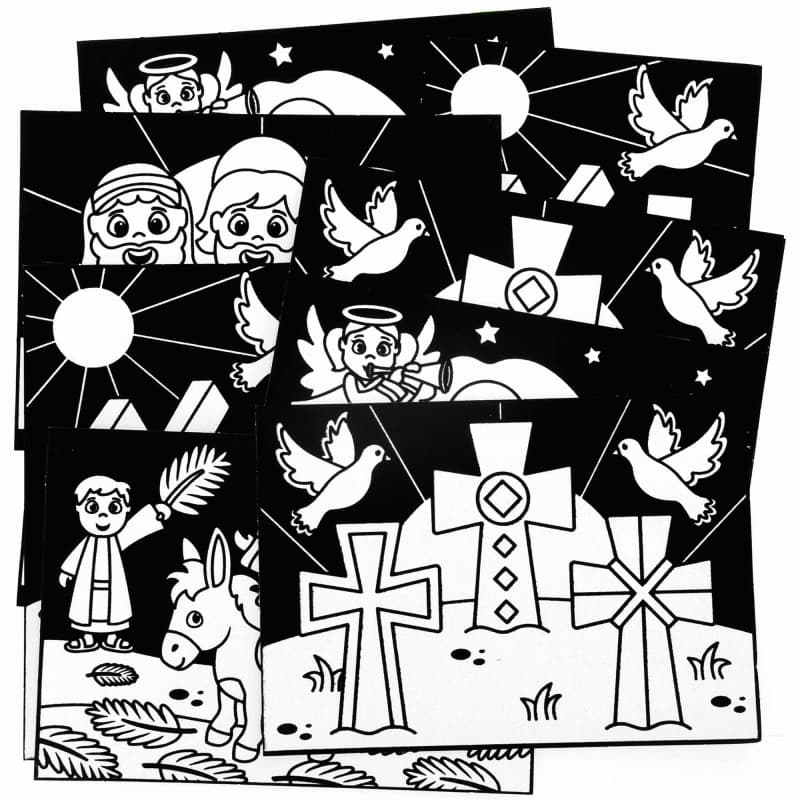 Baker Ross FC508 Lot de 10 images d'art en feutre pour enfants