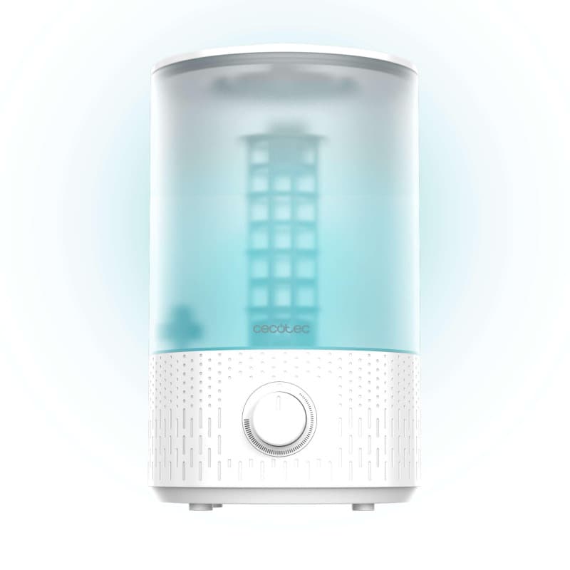 Cecotec Humidificateur d'Eau avec Télécommande Breezecare 2900 Smart. 25W, Humidification Maximale 300 ml/h, Réservoir de 4,5L,