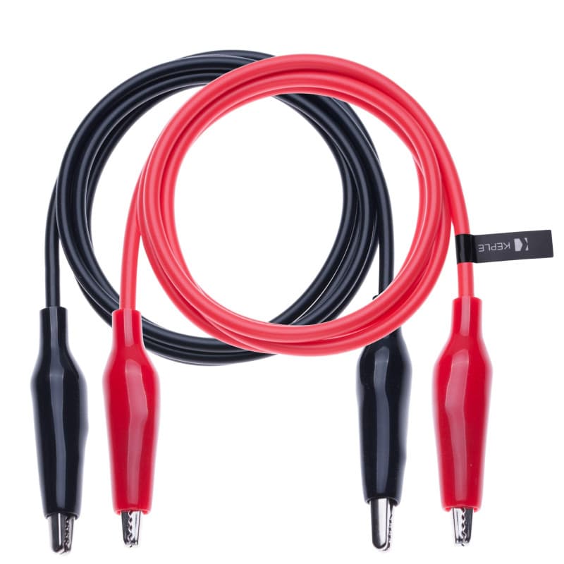 Crocodile Des Clips Électrique Isolé Câble Multimètre Tester Pistes Alligator Agrafe Pinces Double Terminé Testeur de Tension (0