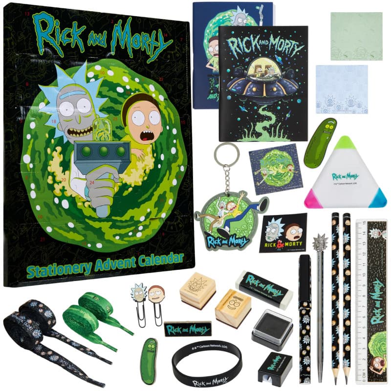 RICK AND MORTY Calendrier de l'Avent 2024, Calendrier de Compte à Rebours Amusant