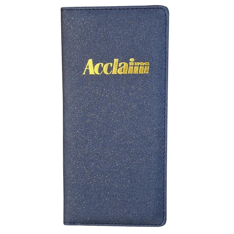Acclaim Support rigide pour cartes de score de bowling avec clip à ressort et boucle pour stylo - 23 cm x 11 cm - Noir