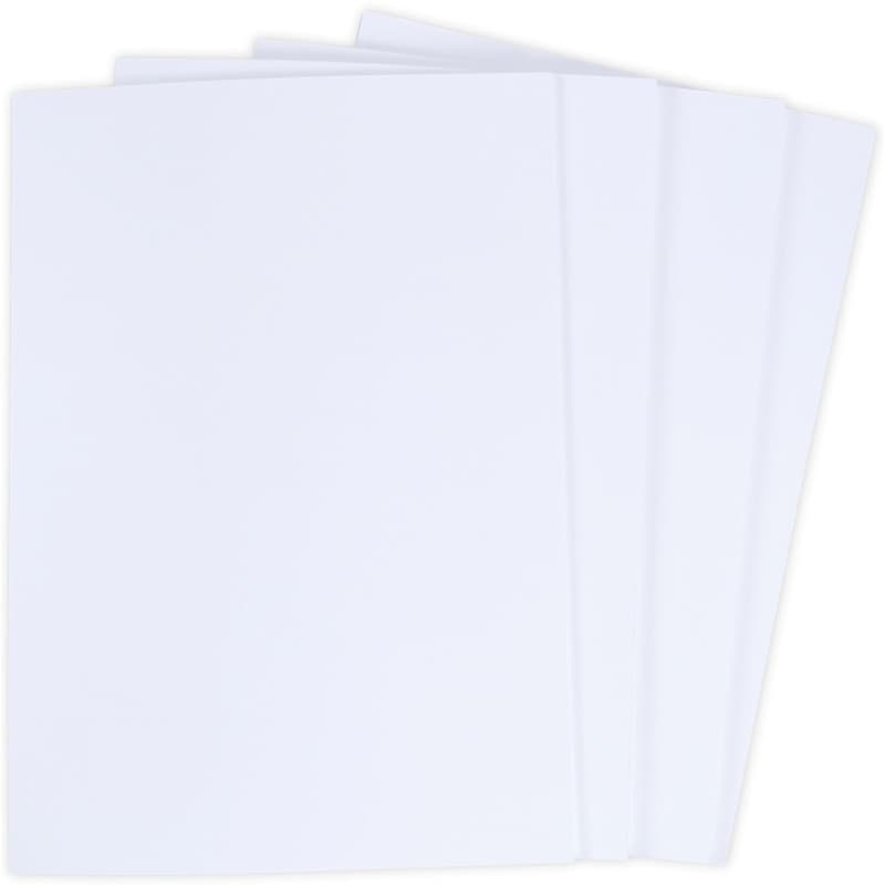 BCreativetolearn Lot de 100 feuilles de papier cartonné A4 blanc brillant 180 g/m² lisse pour imprimante, photocopieur, dessin,