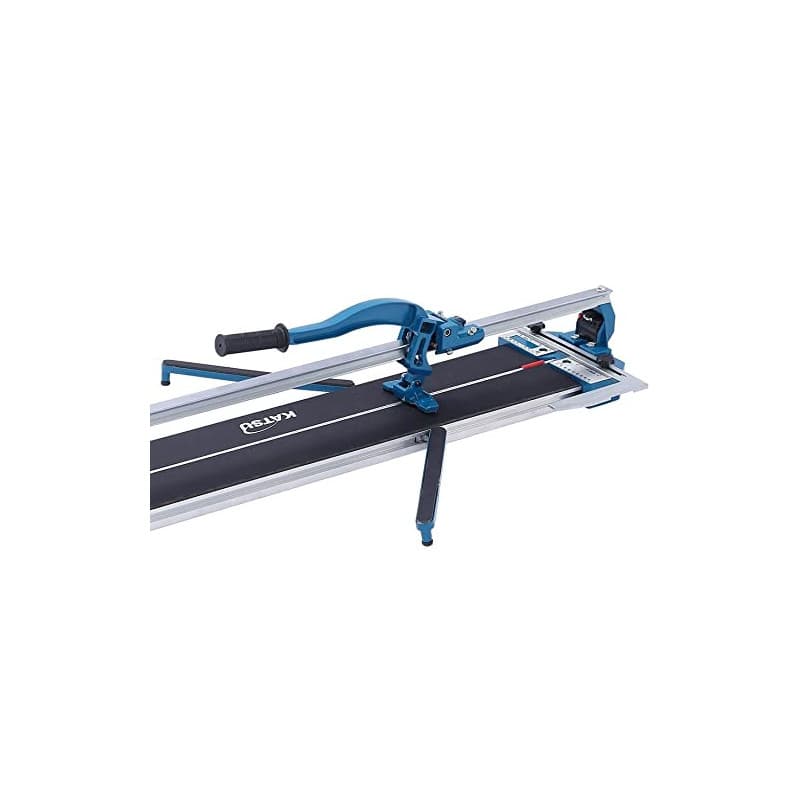 KATSU 600mm Coupe-Carreaux Manuel Professionnel avec Rail Coulissant Unique et Guide Laser, Aluminium Base, pour Coupe de Précis