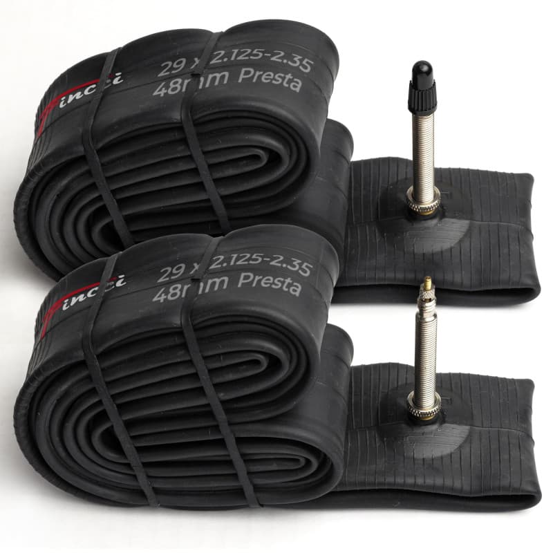Fincci Chambre a Air 29 Pouces VTT - Paire Chambres à Air 29 x 2.1 x2.20 x 2.35 Pouces de Valve Presta 48mm pour Route VTT bici,