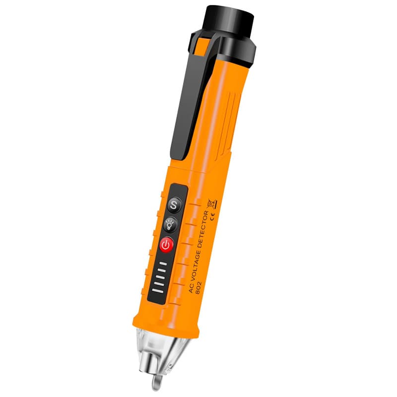 ULTRICS Testeur de Tension, Détecteur de Tension sans Contact 12 V-1000 V, Testeur Électrique à Sensibilité Réglable avec Lampe