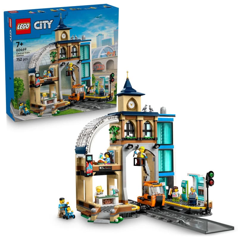 LEGO City 60469 La Gare Centrale - Jeu de Construction pour Garçon ou Fille des 7 ans