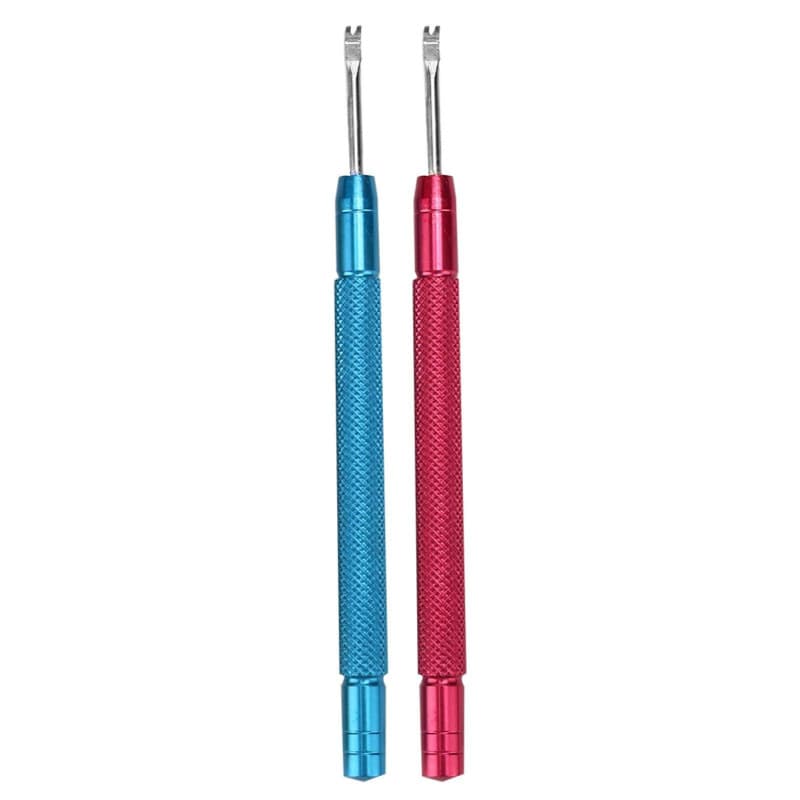 (Rouge + bleu) Outil de réparation de montre, levier d'aiguilles de montre, pour un usage domestique