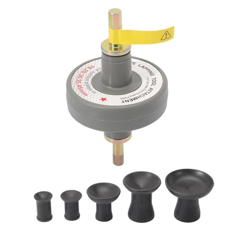 Konuooer Kit rodoir soupape avec 5 disques d'aspiration de 16, 20, 30, 35 et 45 mm, rodage soupape Convient pour Motos, Voitures