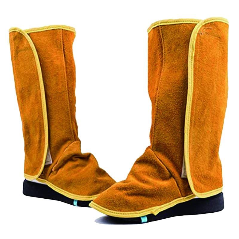 Telituny Couvre-chaussures ignifuges, 1 paire de couvre-chaussures de protection contre le soudage, chaussures de travail pour s
