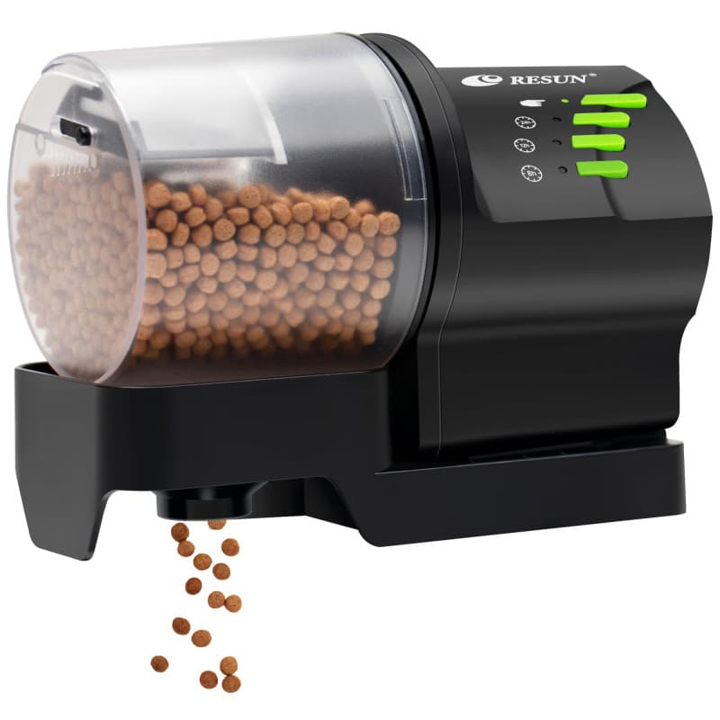Ycozy Aquarium Distributeur Nourriture Poisson, Distributeur de Nourriture Automatique Réglable Multifonctionnel Branchez-Vous M