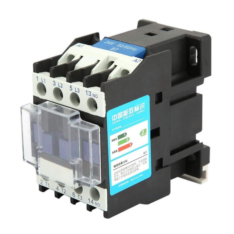 CJX2-1210 12A 24V AC contacteur, contacteur électrique monté sur Rail, disjoncteur de puissance de moteur industriel très sensib