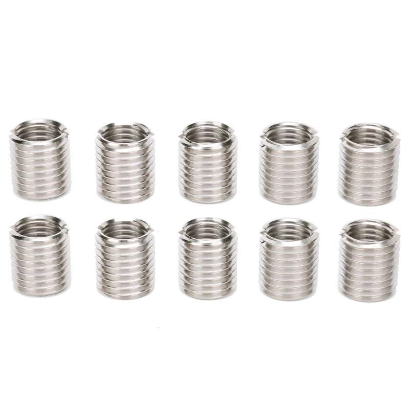 Écrou d'Insertion de 10 Pièces, Filetage d'Insertion de Réparation de Conversion de Fixation de Filetage Mâle M16 Femelle et M20