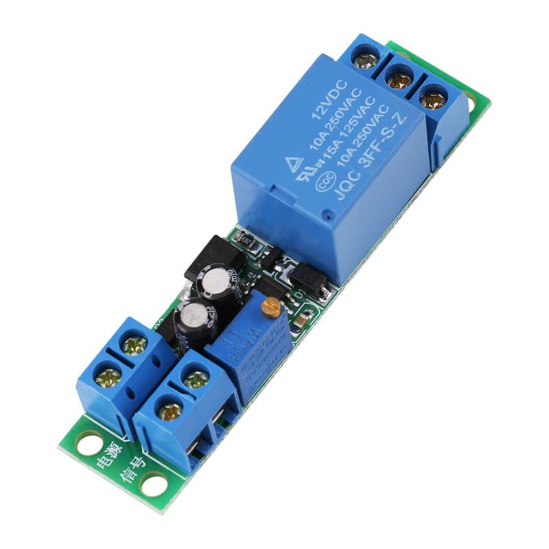 12V Relais Temporisé 0-25s Réglable Module de Contrôle Relais de Temporisation Module de Commutation avec Isolateur Opto-isolant