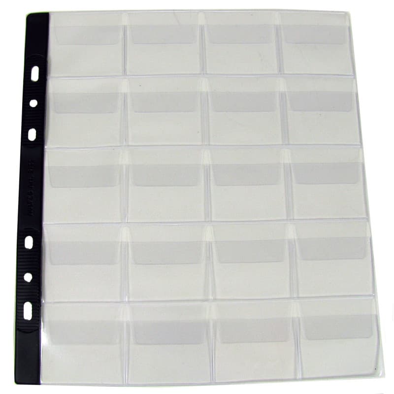 PAGNA Pochettes pour collection de pièces de monnaie,20 com-