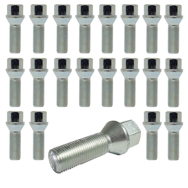 TRACER 20 Boulons de Roue Boulon De Roue Cône Ceinture M14x1,25 28mm compatible avec BMW 1er, 2er, 3er, 4er, 5er, 6er, 7er, X3,