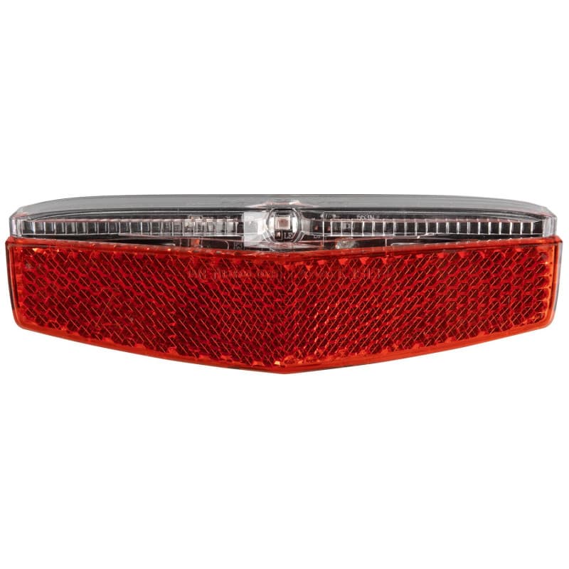 M-Wave Helios USB Feu arrière pour Porte-Bagages de Batterie Mixte Adulte, Rouge