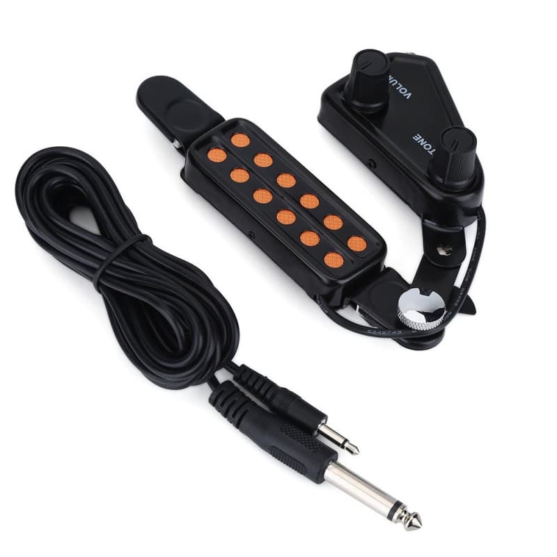 Micro pour Guitare Acoustique, Transducteur magnétique à 12 Trous pour Guitare Acoustique avec kit d'accordage pour Guitare Acou