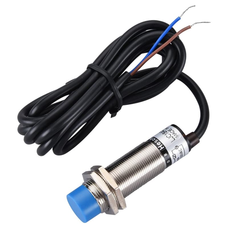 Heschen M18 Capacitif Capteur De Proximité Commutateur, Type de non-bouclier, LJC18A3-B-J/DZ, Détecteur 1-10mm, 90-250VAC 400mA,