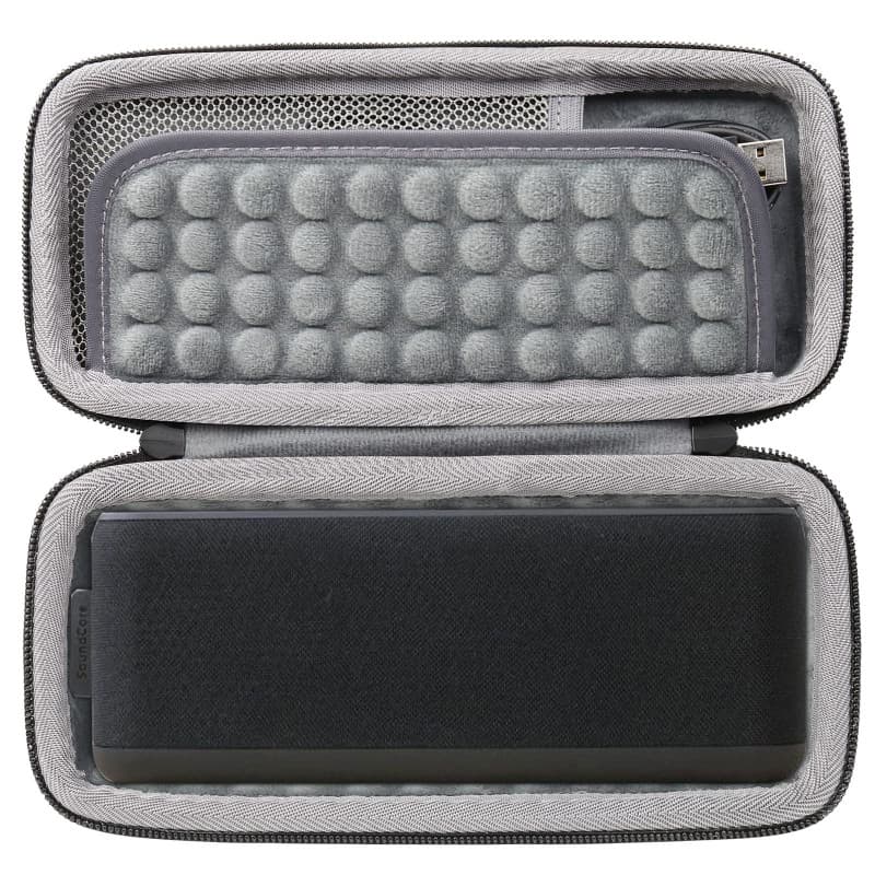 co2CREA Étui de Voyage Rigide Housse Case pour Anker SoundCore Boost 20W Enceinte Bluetooth Portable