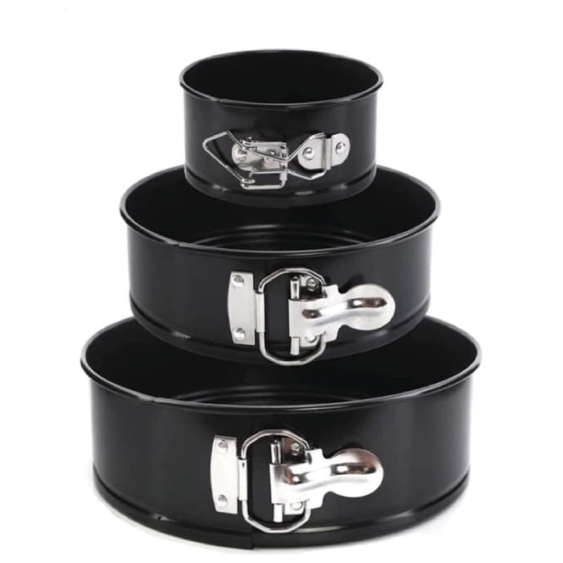 ProjectFont Moule à gâteau avec fermeture éclair pour gâteaux - 3 tailles (23 cm - 18 cm - 11 cm) - Moule à gâteaux antiadhésif