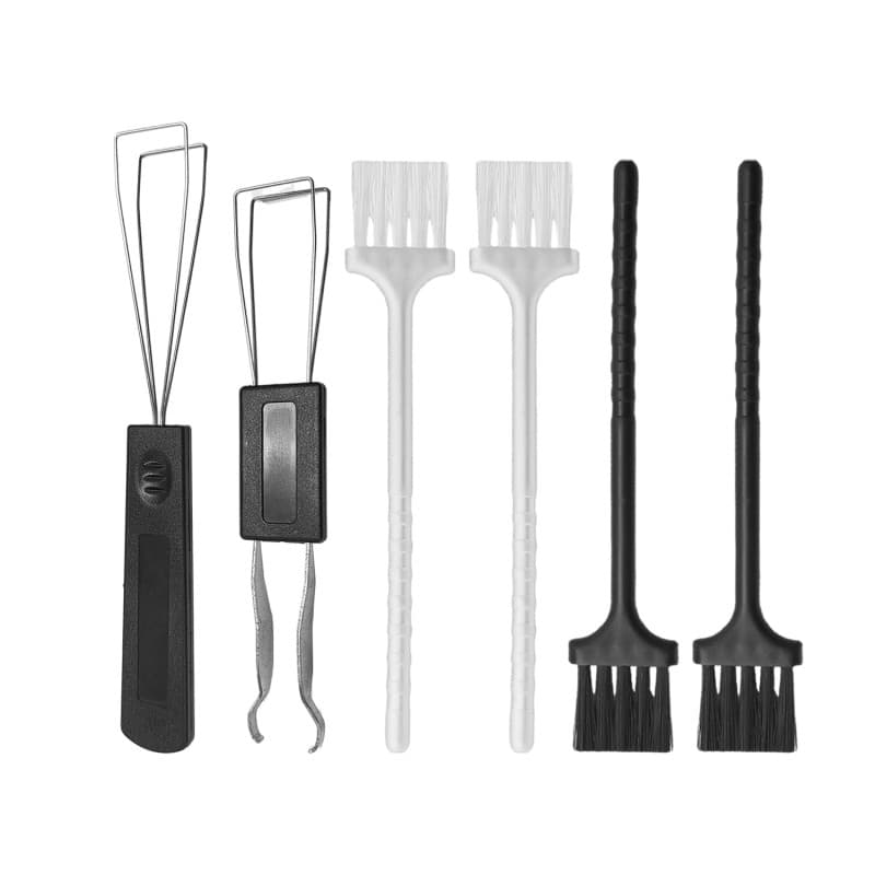 NyxSeat Lot de 2 extracteurs de touches, 4 brosses de nettoyage, outil de nettoyage des touches en acier inoxydable, extracteur