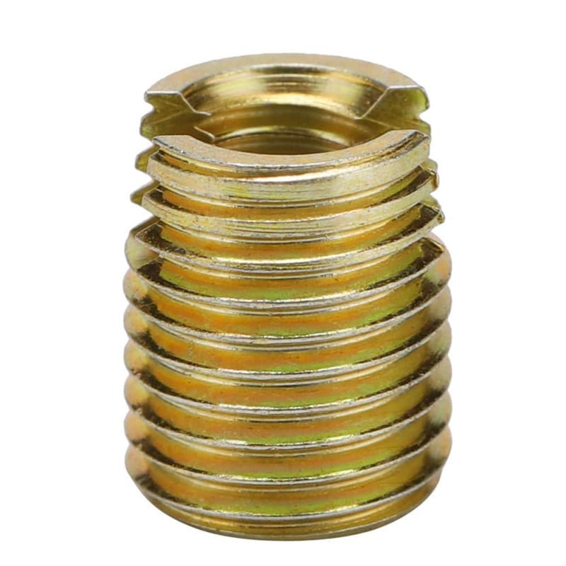 20Pcs 302 inserts auto-taraudeurs, inserts taraudés en acier au carbone, insert en bois écrou meubles inserts en bois inserts fi