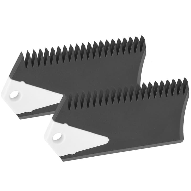 Alomejor Peigne de Cire de Surf, Ensemble de 2 Pièces, Racloir pour Nettoyage de Planche avec Bord Dentelé et Droit