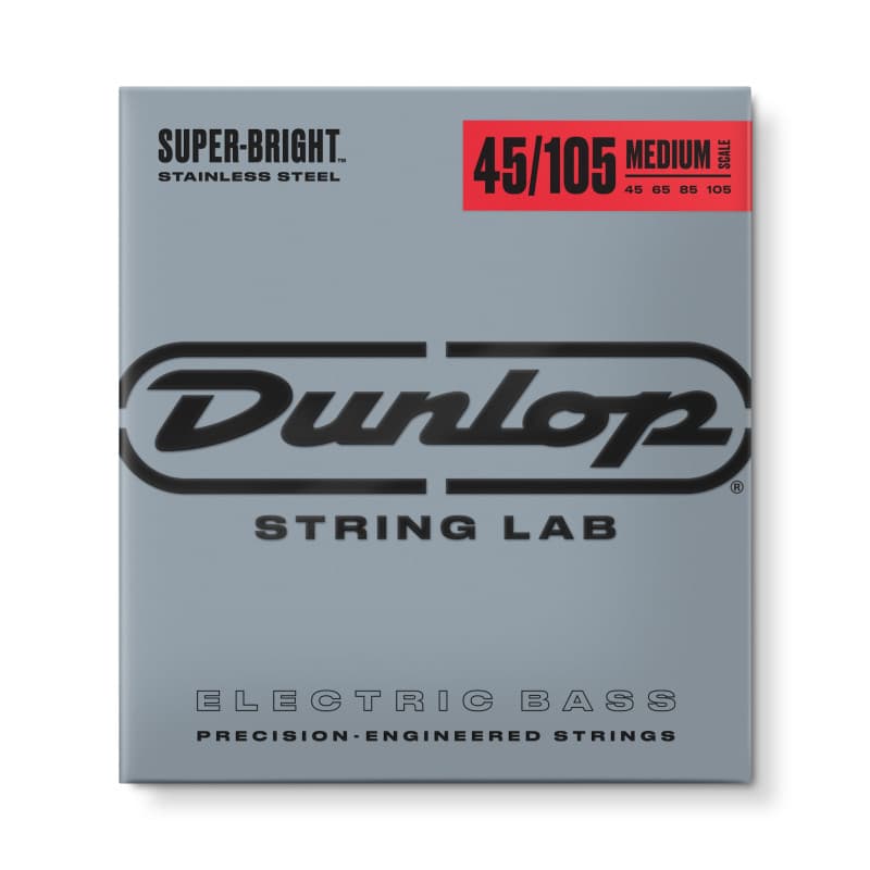 JIM DUNLOP - DBSBS45105M - Cordes basses - Super Bright Medium 45-105