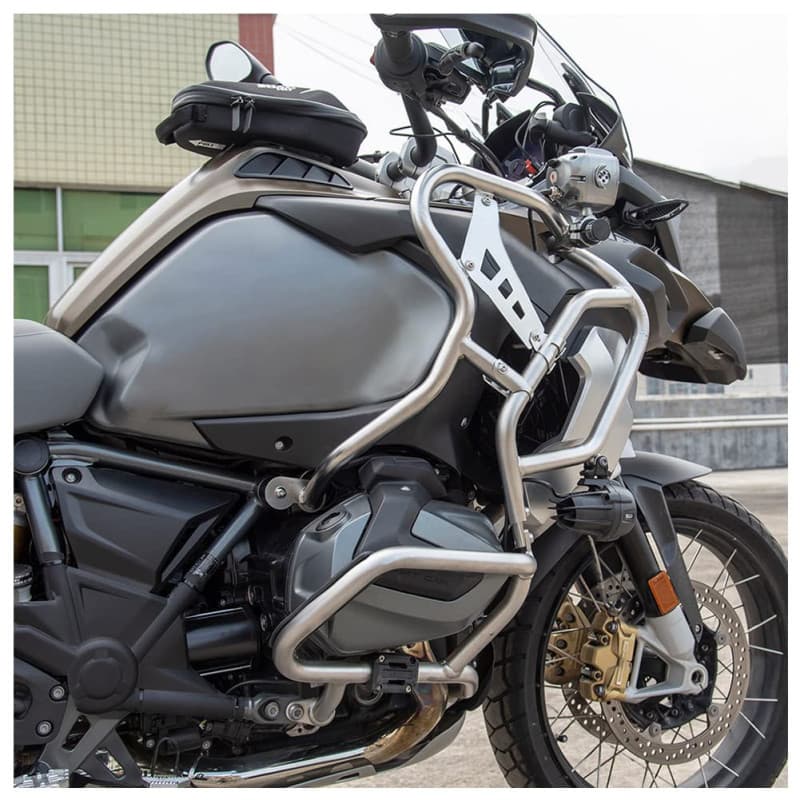 Fayedenicy Protection latérale de réservoir de Moto en Acier Inoxydable, Extension de Pare-Choc autoroute, Accessoire de Protect