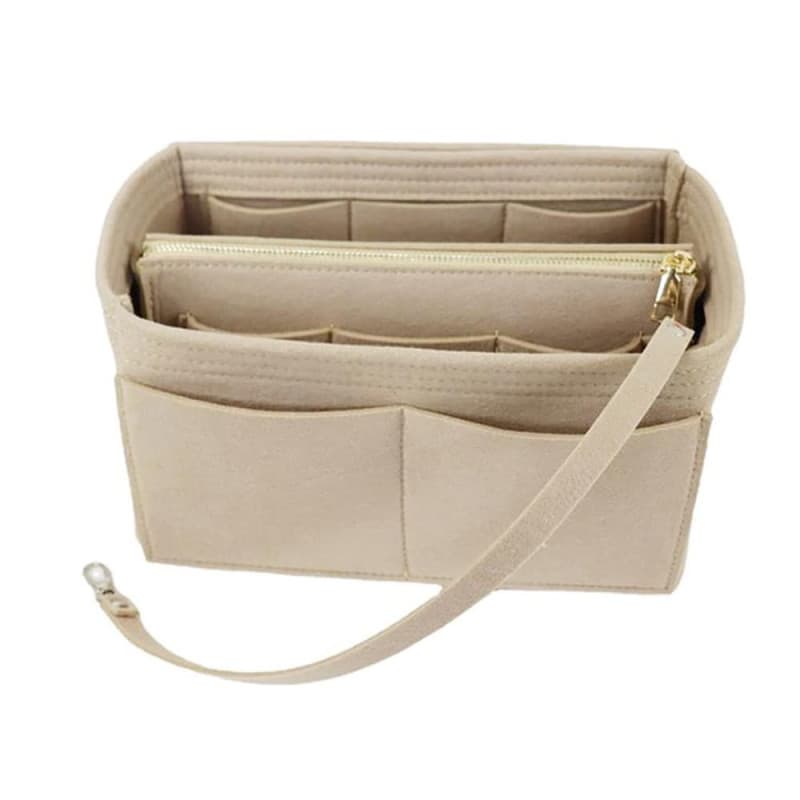 Felt Organisateur de Sacs à Main, 2 en 1 Insert de Sac Rangement Intérieur Feutre Organisateur de Sac à main Trousse à Cosmétiqu