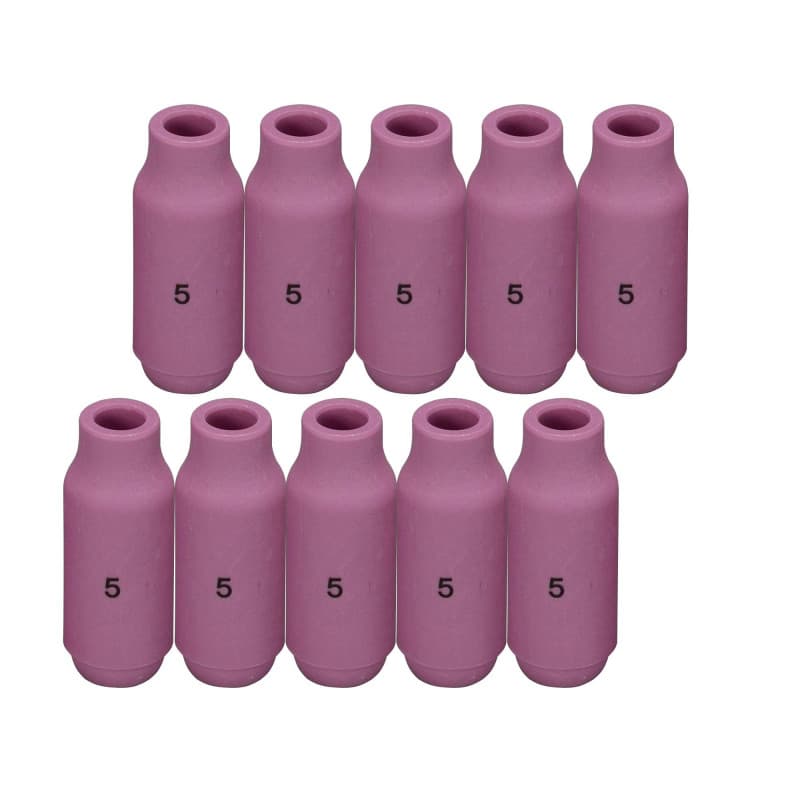RIVERWELD Buse en alumine et cuves céramiques pour soudure TIG Buses 10N49, 5# avec orifice de 8,0mm - Pour chalumeau de soudure