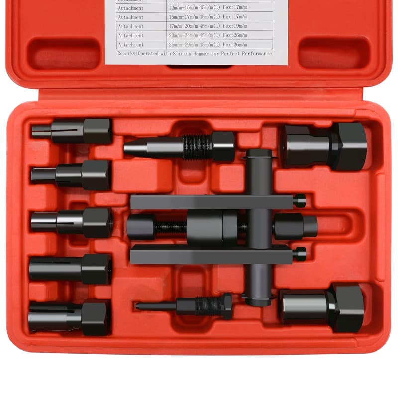 CHANG QI Kit d'extracteur de roulement de moto de 10 pièces, outil de démontage de roulement intérieur de moto de 8 à 25 mm, kit