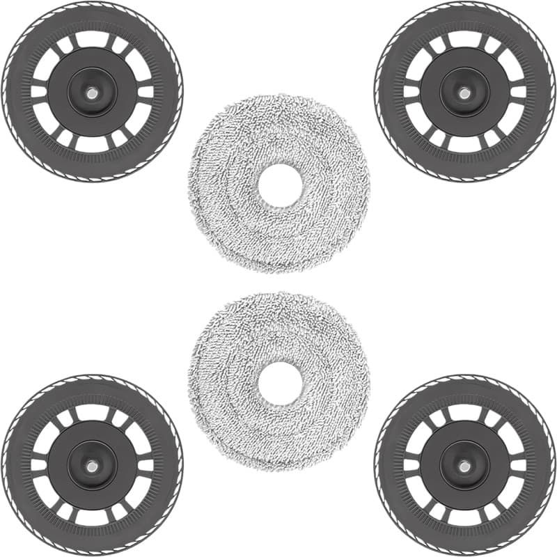 HIYOUNG Lingettes avec support de rechange pour Dreame L10s Pro Ultra Heat/L40 Ultra AE/L10s Ultra Gen2/X30 Ultra/X40 Ultra/L20