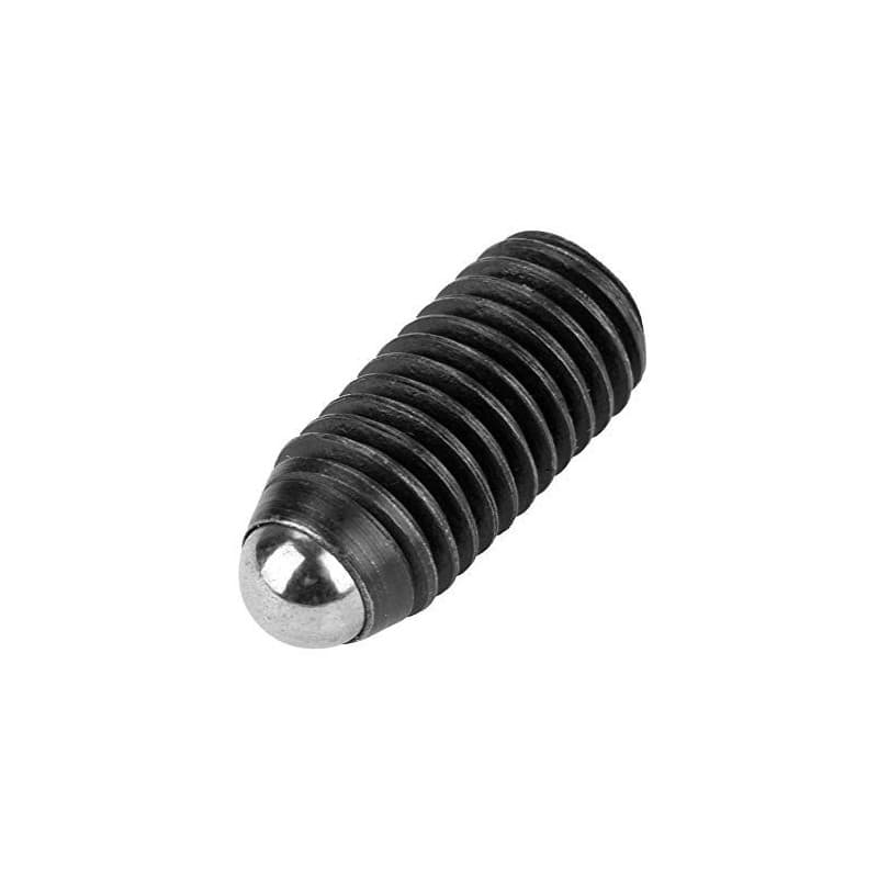 10pcs m12 filetage à vis à six pans creux en acier au carbone entraînement à bille ressort poussoirs ensemble(M12 * 25)