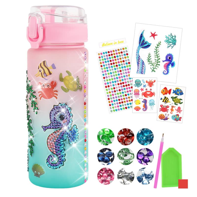 TNEDFOD Bouteille d'Eau Arts et Kits, Jeux Créatif Fille 6 7 8 9 10 Ans, Bouteille Kit de Loisir Créatif Enfant pour Jeux Cadeau