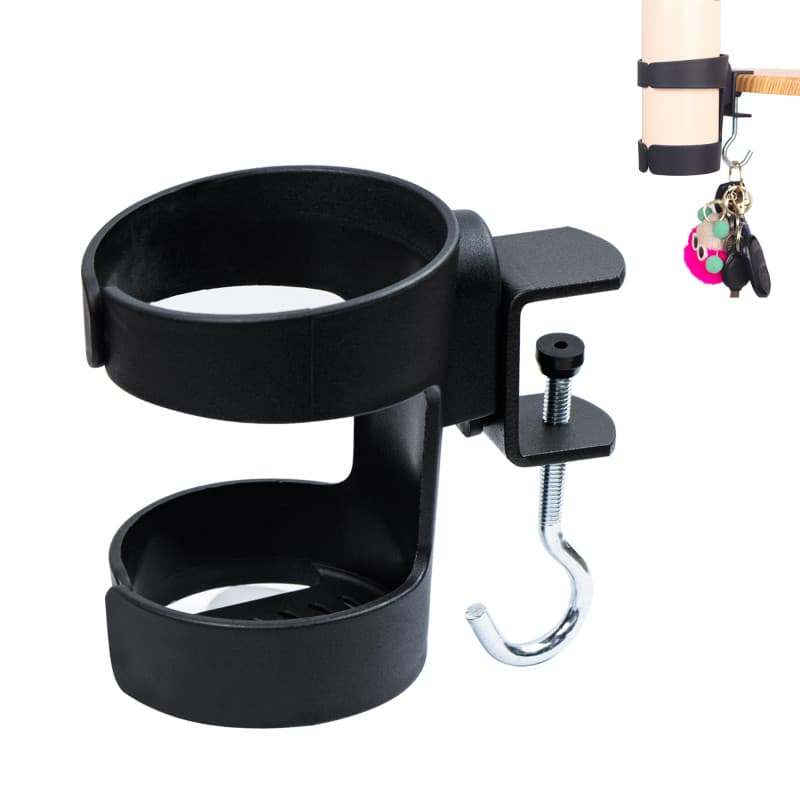 Porte Gobelet Boisson Bouteille à Clip, Universels Porte Gobelets Support Tasse à café Soucoupe Clip avec Crochet pour Tasses Bo