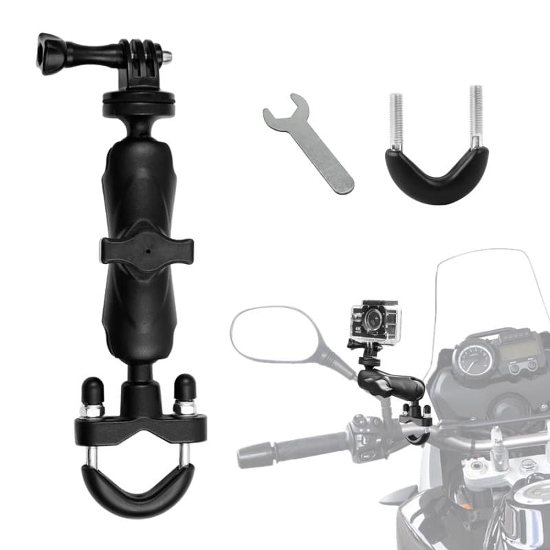 Moto Boule Support, RAM Mount U-Bolt, Adaptateur Bille Base Compatible de Téléphone pour Vélo et Rotule Mount avec Supports Ram