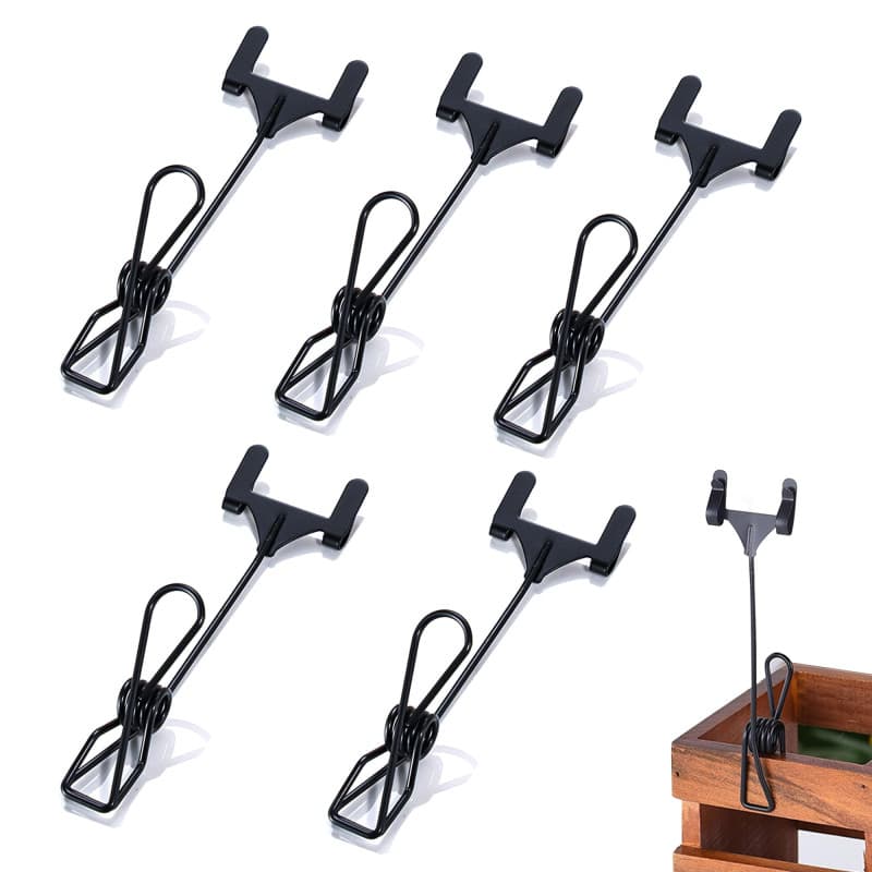 Porte Etiquette Metal, Porte étiquettes 5 Pièces Porte étiquette Support Carte pour Etiquette Prix Supermarché Boutique Paniers