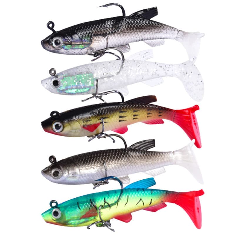Appâts De Pêche 3D Appâts De Pêche Truite Appâts De Pêche Souples Leurre De Pêche Petit Ensemble De Leurres De Pêche Brochet pou