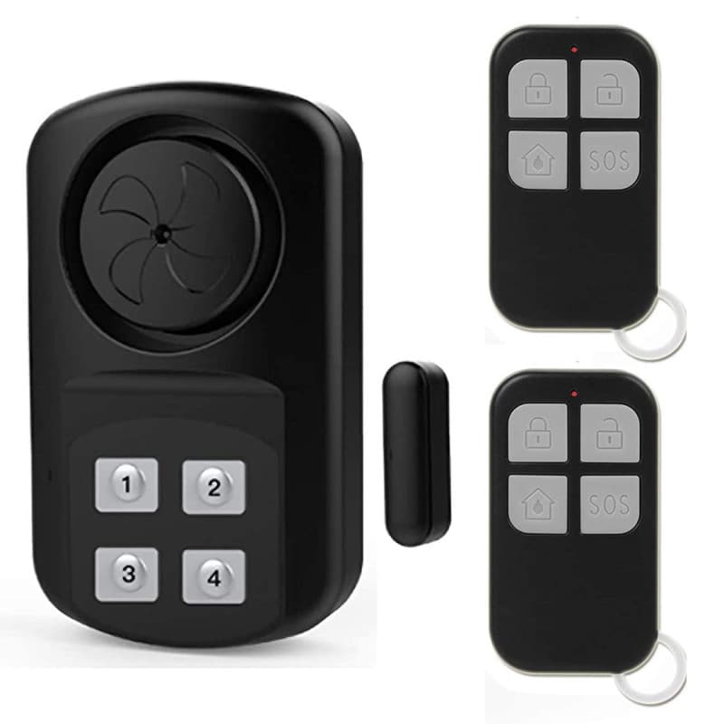 Alarme de porte extérieure avec télécommande, étanche IP67, carillon ouvert de 110-140 dB pour piscine, clôture, maison, sécurit