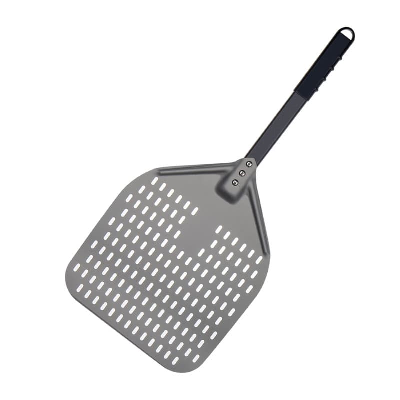 G.a HOMEFAVOR Pelle à Pizza, Pizza Paddle en Aluminium Anodisé Dur avec Poignée, Pelle à Pizza Perforée pour Transférer Pain, Pa