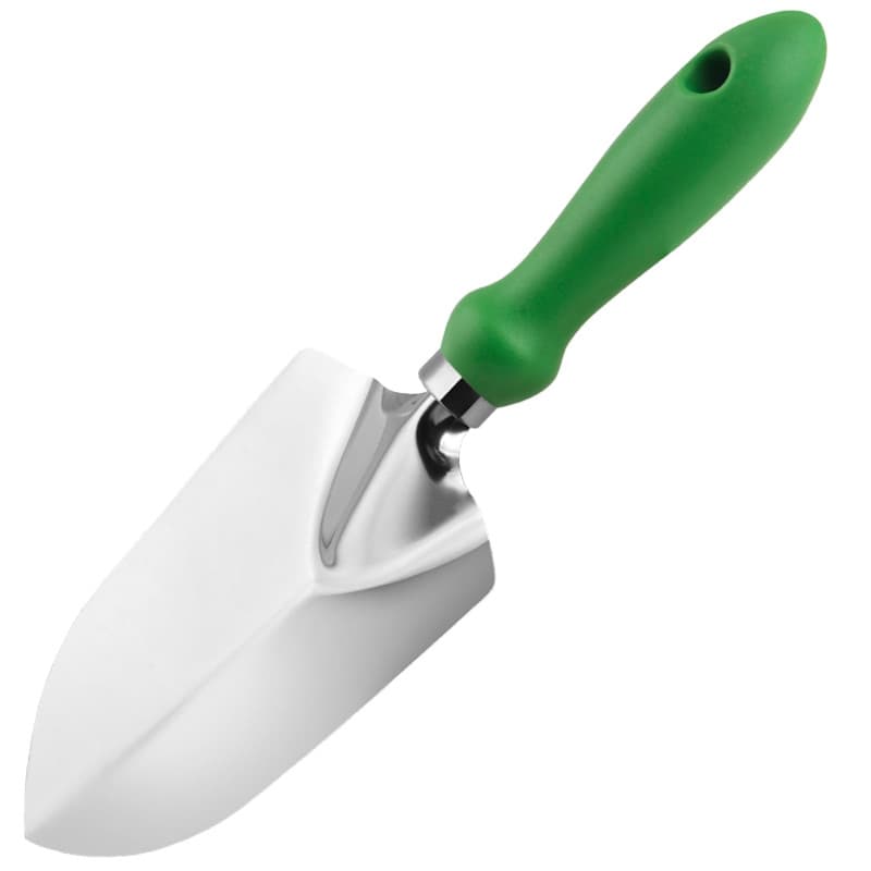 Truelle de Jardin - Bêche de Jardin en Acier Inoxydable avec poignée Ergonomique et Pelle à Main en Caoutchouc Souple pour Trans
